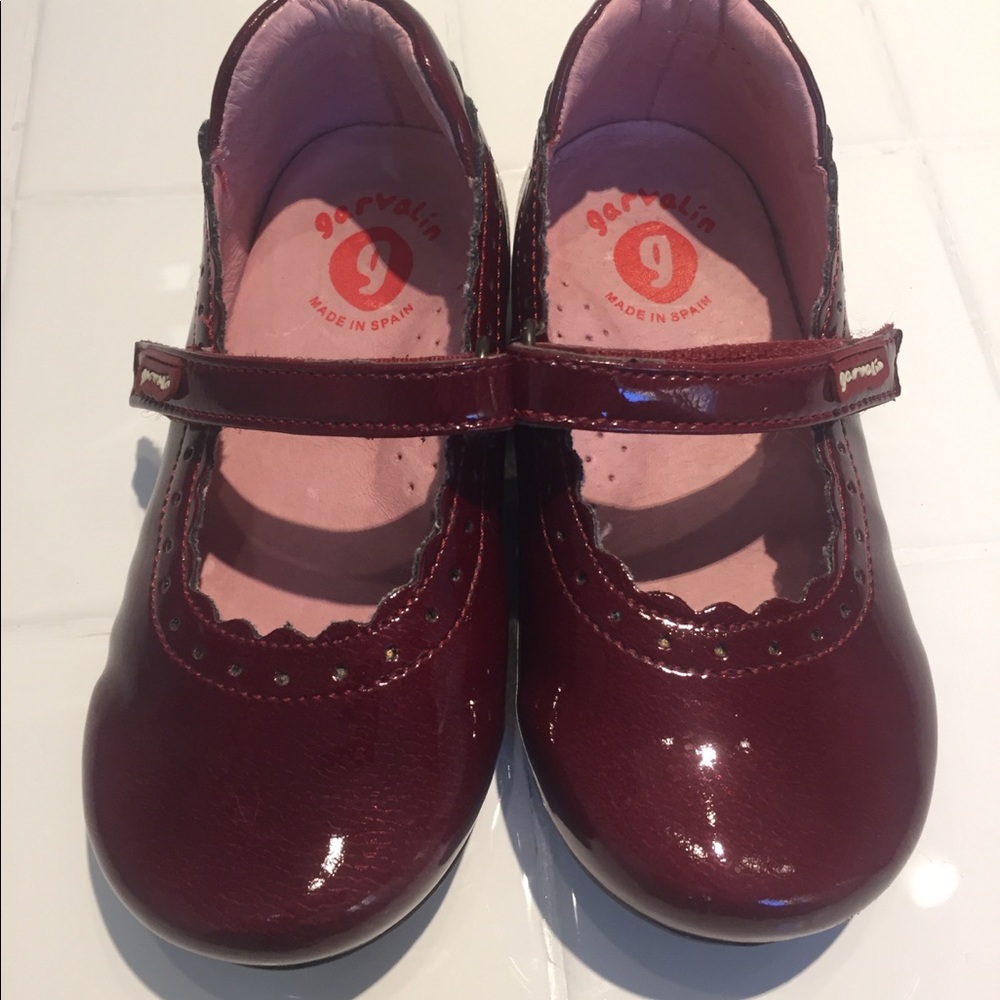 Garvalin (made in Spain) girls shoes rich red